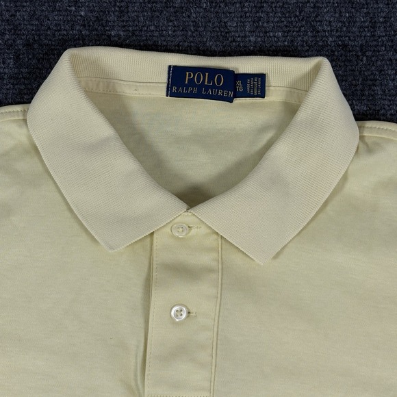 Polo Ralph Lauren XL Yellow Classic Fit Short Sleeve Polo Shirt - Picture 3 of 8